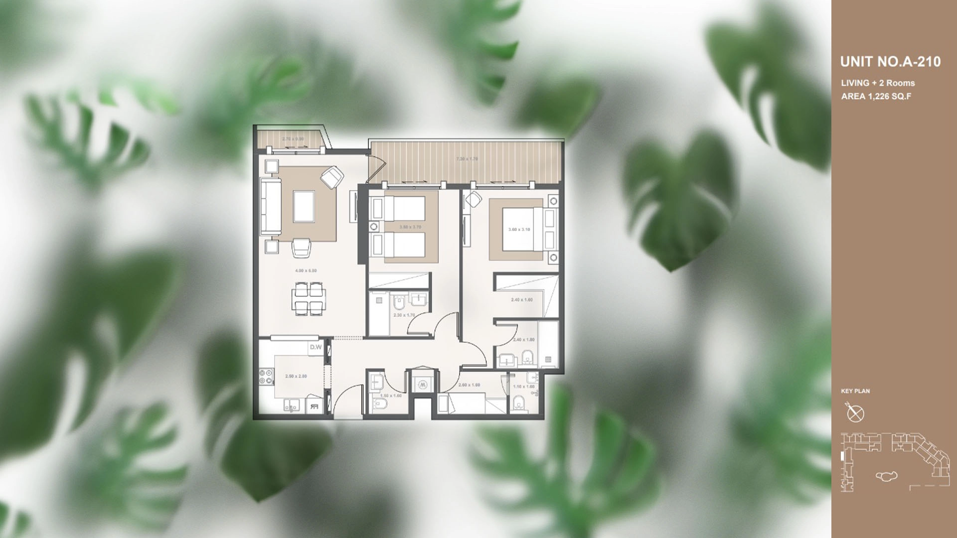 2 BR  - Type E
